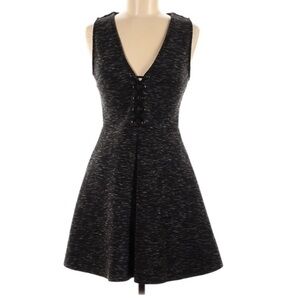 Sugar Lips Heather Grey mini skater dress small a line women’s Streetwear